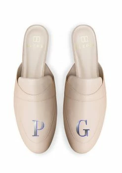 ALEPEL Monogram Beige Mule Wear