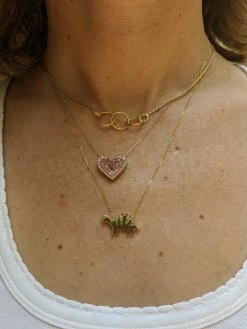 Campbell + Charlotte Juju Dino Charm Necklace