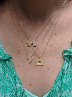 Campbell + Charlotte Juju Crown Charm Necklace