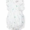 Petite Plume Sleepwear Tulips Ruffled Romper