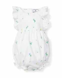 Petite Plume Sleepwear Tulips Ruffled Romper
