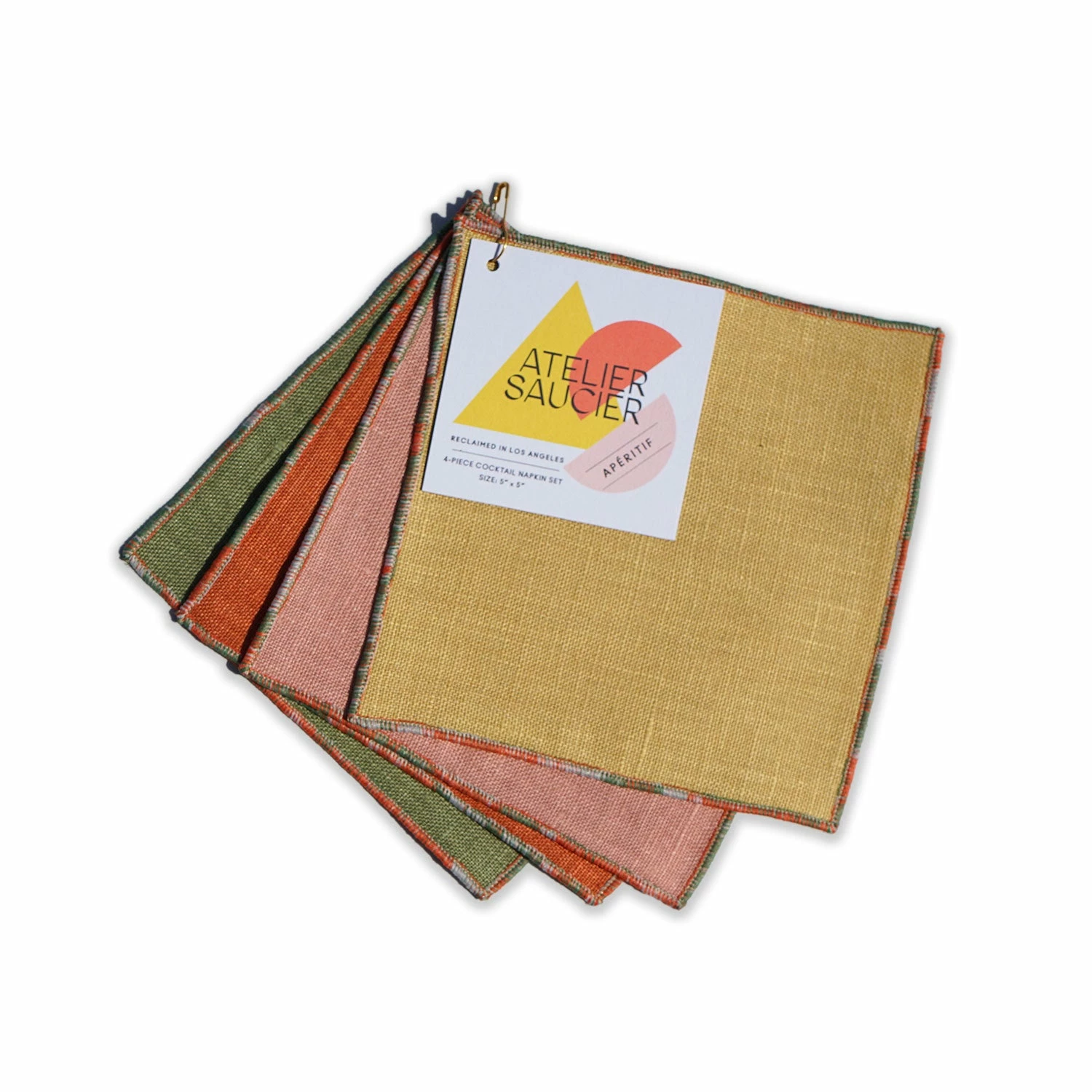 ATELIER SAUCIER The Santa Fe Mirage Cocktail Napkin, Set Of 4 1 ATELIER SAUCIER The Santa Fe Mirage Cocktail Napkin, Set Of 4