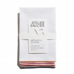 Atelier Saucier Live Rainbow Twill Napkins, Set Of 4