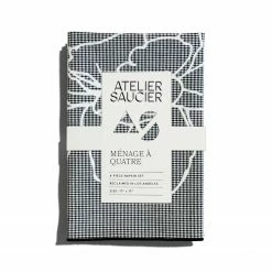 ATELIER SAUCIER Velvet Dahlia Napkins, Set Of 4