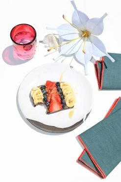 ATELIER SAUCIER Evergreen Twill Napkins, Set Of 4