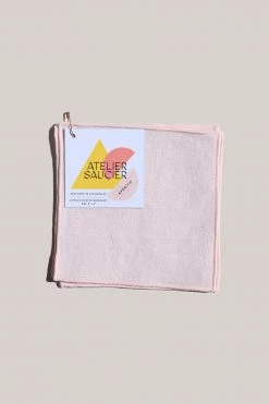 Atelier Saucier Blush Linen Apéritif Cocktail Napkins, Set Of 4 Live