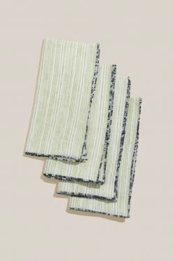 ATELIER SAUCIER Avocado Stripe Napkins, Set Of 4 7 ATELIER SAUCIER Avocado Stripe Napkins, Set Of 4