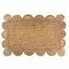 Only On The Avenue Scalloped Jute Rug, Pink Under $200