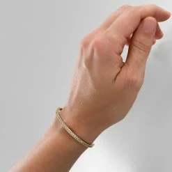 THATCH Goldie Pavé Cuff Bracelet Wear