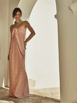 Caroline Constas Wear Kaia Dress, Blush Polka Dot
