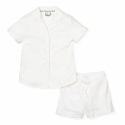 Petite Plume Wear Classic Summer White Short Set