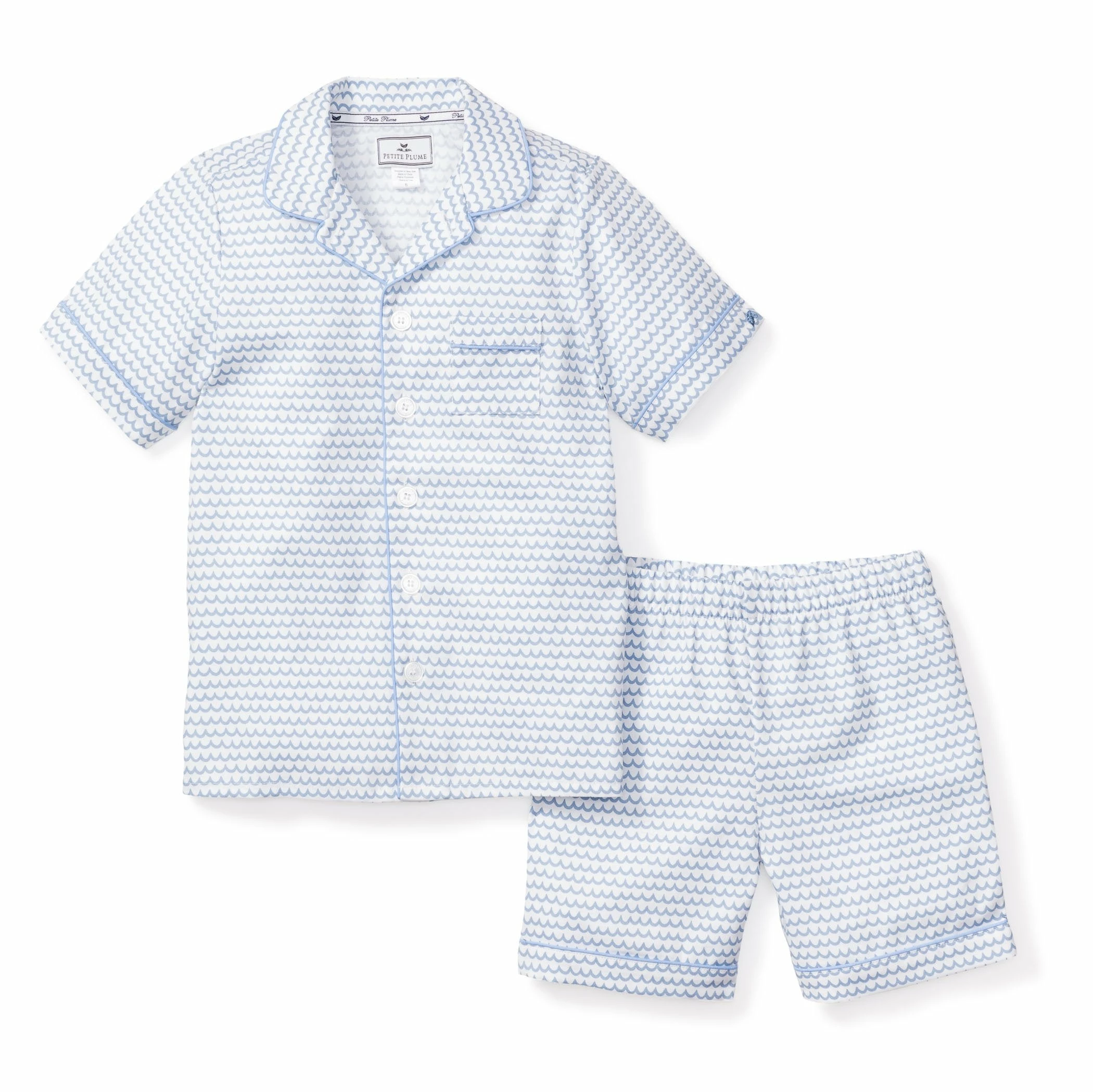Petite Plume La Mer Classic Short Set For Kids 1 Petite Plume La Mer Classic Short Set For Kids
