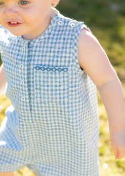 Baybala Johnny Romper In Dockside Check