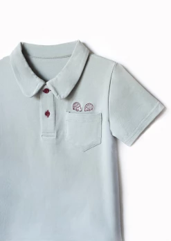 Baybala Beau Polo In Sea Cliff Blue