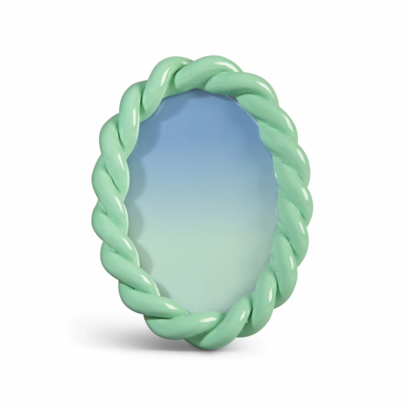 Only On The Avenue Braid Photo Frame, Oval Mint 1 Only On The Avenue Braid Photo Frame, Oval Mint