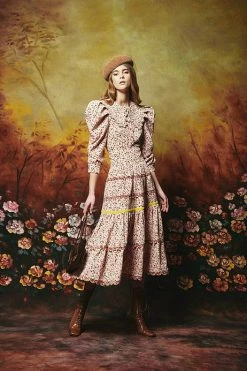 CeliaB Caoba Skirt, White Corduroy Wear