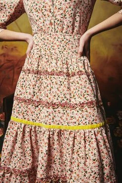 CeliaB Caoba Skirt, White Corduroy Wear