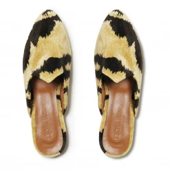 Le Monde Béryl Venetian Mule Bevilacqua Velvet Tiger Wear