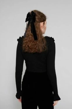 Maison Manoush Macaron Turtleneck Pullover, Black Wear