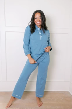 Beverly Drive Signature Blouse + Pants Set, Soothe Wear