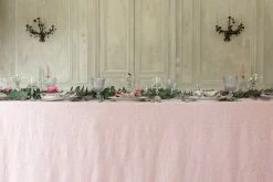 Madame De La Maison Rose Linen Tablecloth 260 X 350 5 Madame De La Maison Rose Linen Tablecloth 260 X 350