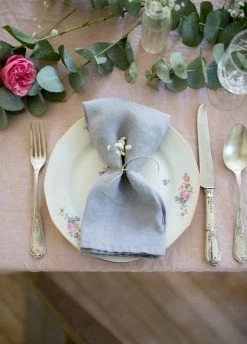 Madame De La Maison Live Linen Napkins (Set Of 4), Orage