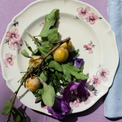 Madame De La Maison Live Set Of 5 Cream Floral Limoges Plates 5 Madame De La Maison Live Set Of 5 Cream Floral Limoges Plates