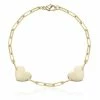 Aurelia Demark ACCESSORIES Delicate Two Hearts Bracelet
