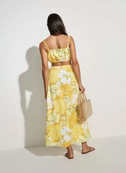 Faithfull The Brand Elodia Wrap Skirt, Loretta Floral Print Wear