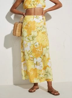 Faithfull The Brand Elodia Wrap Skirt, Loretta Floral Print Wear