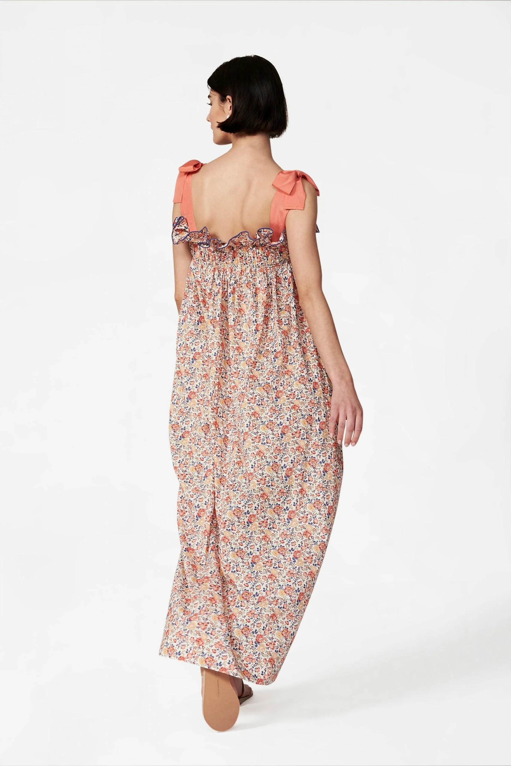 Casey Marks Jaime Dress In Coral Floral Wear 3 Casey Marks Jaime Dress In Coral Floral Wear