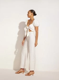 Faithfull The Brand Wear Ottavio Pants, Plain Egg Shell