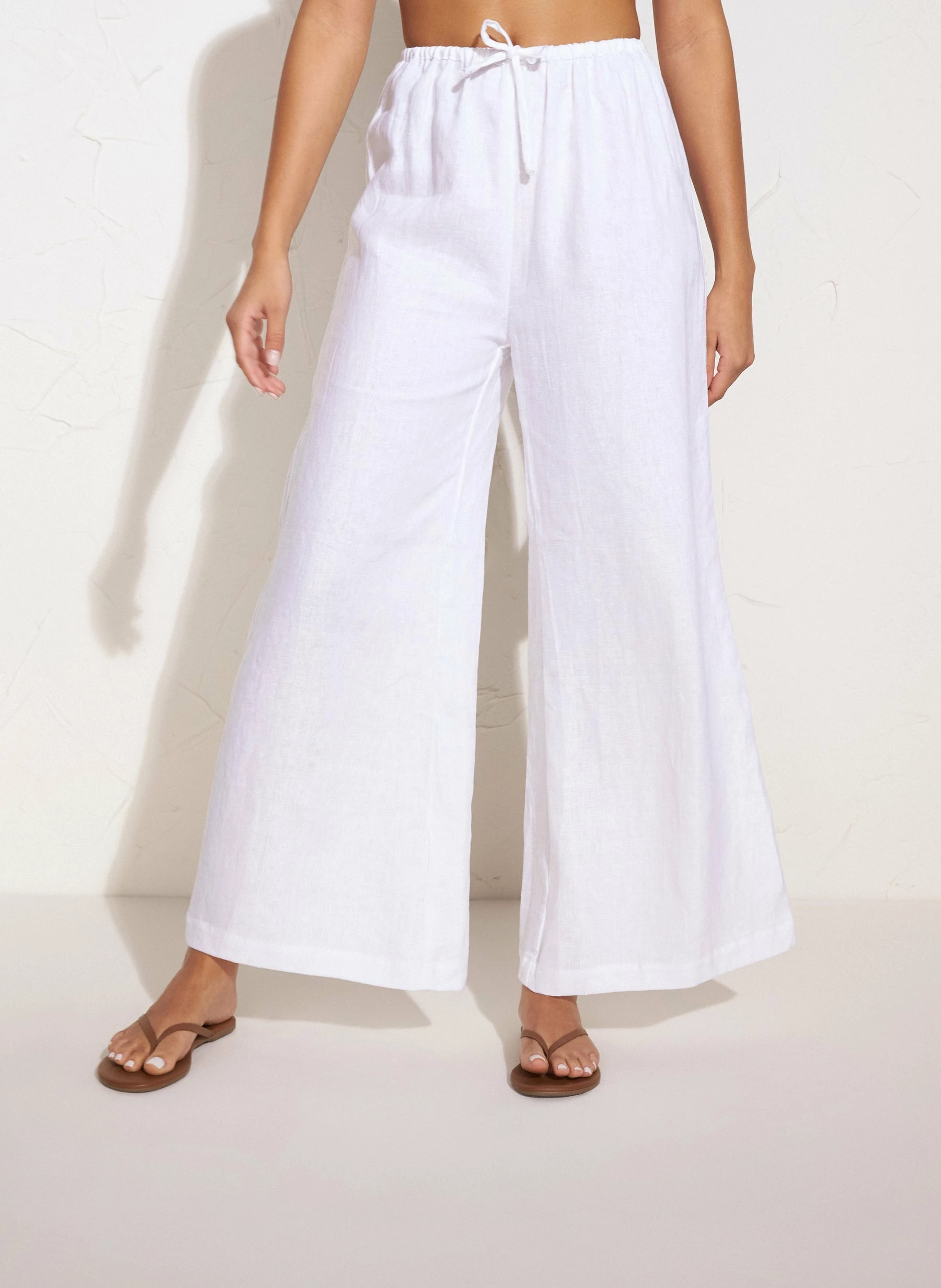 Faithfull The Brand Solano Pants, Plain White Wear 3 Faithfull The Brand Solano Pants, Plain White Wear
