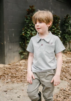 Baybala Beau Polo In Sea Cliff Blue