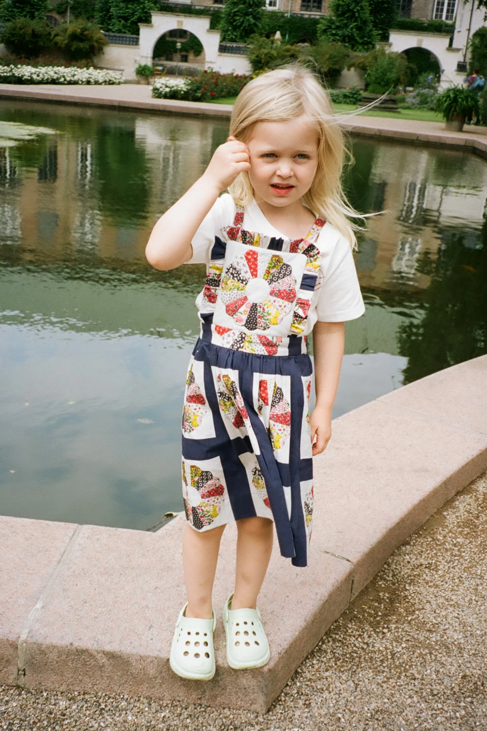 Sea NY Kids Pippin Apron Dress, Patchwork Wear 2 Sea NY Kids Pippin Apron Dress, Patchwork Wear