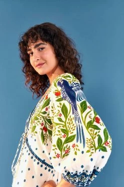 Farm Rio Maxi Dress, Off-White Macaw Flight Wear