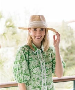 M Donohue Collection Ava White Rattan Teardrop