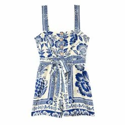 Farm Rio Wear Blue Pineapple Garden Romper