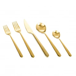 Mepra Flatware Set 5pcs Linea Oro Ice