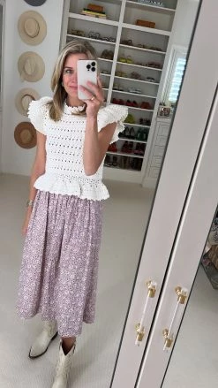 Sea NY Wear Ida Skirt, Lilac