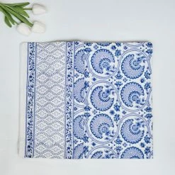 Maison Margaux Darcey Blue Tablecloth Live