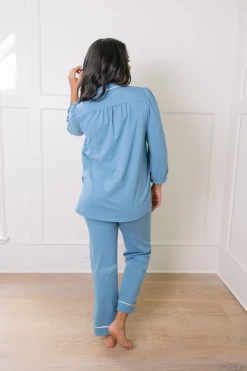 Beverly Drive Signature Blouse + Pants Set, Soothe Wear