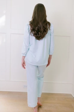 Beverly Drive Signature Blouse + Pants Set, Mist Wear