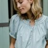 Baybala Wear Willow Blouse In Pearl Blue