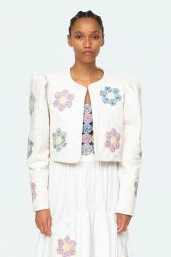 Sea NY Violette Patch Jacket, White