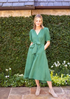Baybala Blaire Dress In Hedge Green