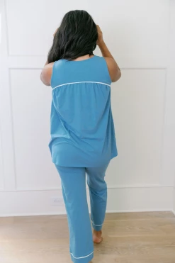 Beverly Drive Tank Blouse + Pants Set, Soothe 7 Beverly Drive Tank Blouse + Pants Set, Soothe