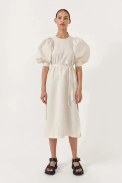 Baum Und Pferdgarten Alya Dress, White Creme Stripe Wear