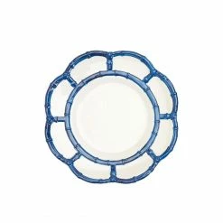Only On The Avenue Bamboo Touch Accent Plate, Blue Seasonless Wares
