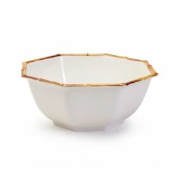 Only On The Avenue Seasonless Wares Octagonal Bamboo Touch Serving Bowl, Natural